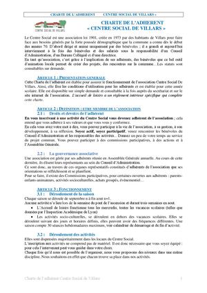 Charte Adhérent 2026 2027