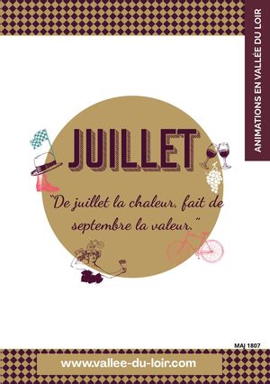 Le Mensuel De Juillet Des Animations En Vallee Du Loir Maj 1807
