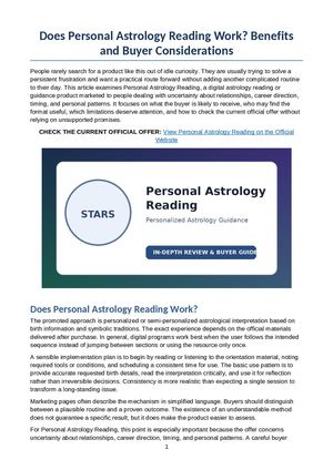 Does Personal Astrology Reading Work Benefits And Buyer Considerations