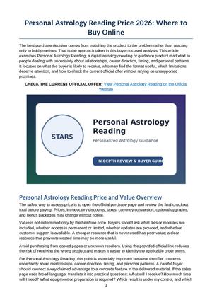 Personal Astrology Reading Price 2026 Where To Buy Online