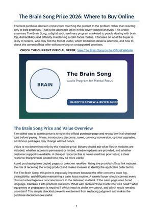 The Brain Song Price 2026 Where To Buy Online