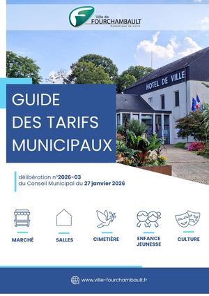 Tarifs Municipaux 2026