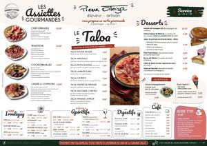 Menu Carte Salle Aldudes Oteiza