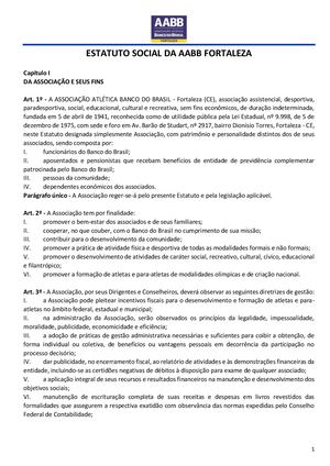 Estatuto Social Reforma