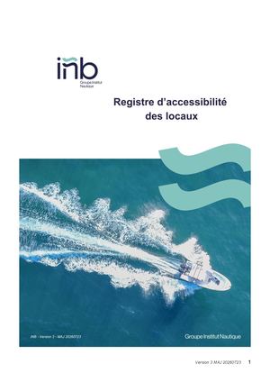 Registre Accessibilité