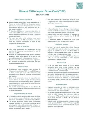 TISC Été 25 26 - Résumé FR