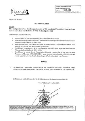 Décisions 23 07 26