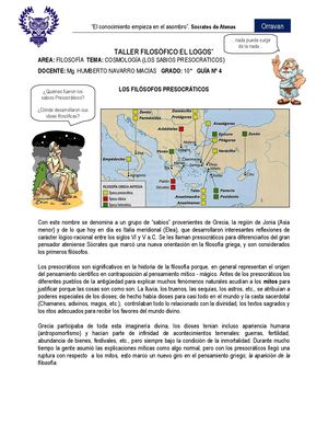 Guia Nº 4 Los Sabios Presocráticos