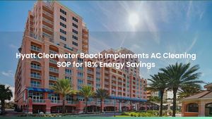Hyatt Clearwater Beach Implements AC Cleaning SOP for 18% Energy Savings