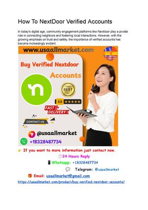 How To Next Door Verified Accounts