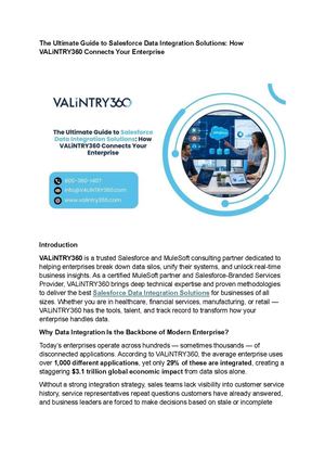 Salesforce Data Integration Solutions