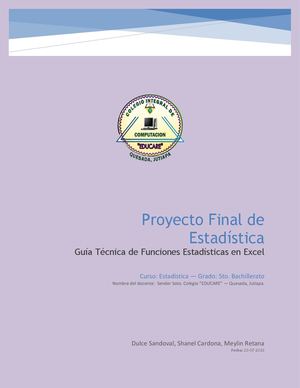 Proyecto De Estadistica Educare