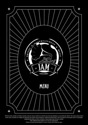 Jam Club Restaurant Bar Menu Pt