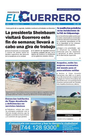 Viernes 24 de julio del 2026