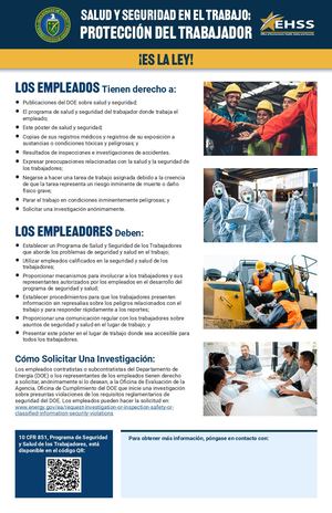 Protección y comunicación del trabajador