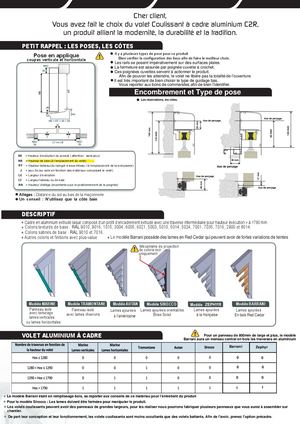 Accompagnement V C Cadre Alu MU VC 101