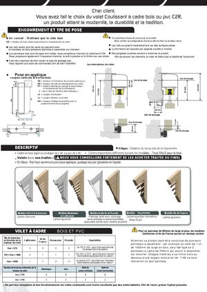 Accompagnement V C Cadre Bois Pvc MU VC 102