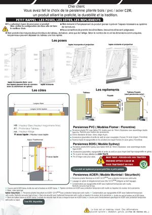 Accompagnement PERS Pliante Bois Pvc Acier  MU PR 002 .