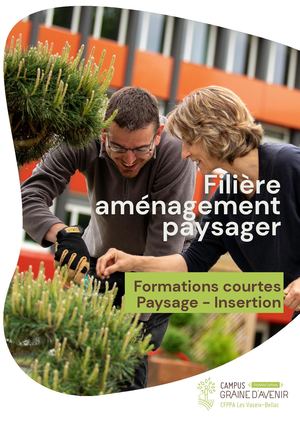 Catalogue formations courtes paysage insertion