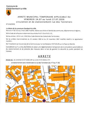 Arrêté 124 2026