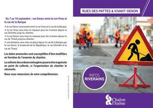 INFOS RIVERAINS - RUES DES PATTES ET DENON A5