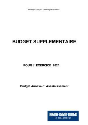 Maquette budget sup 2026