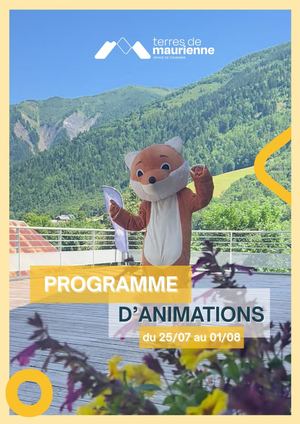 Programme d'Animation du 25/07 au 01/08