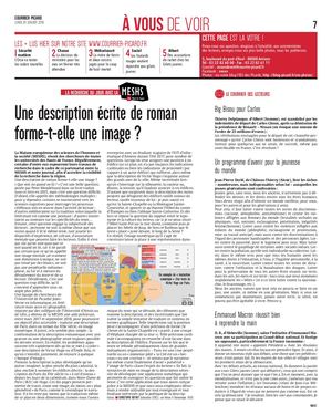Une description écrite de roman forme-t-elle une image ?