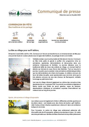 Cp Corrençon En Fête