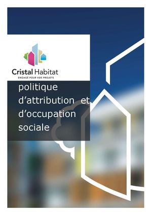 Politique Attribution De Cristal Habitat