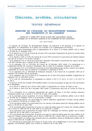 2 5 Protection Des Mammifères Marins Et Interdiction De Leur Perturbation