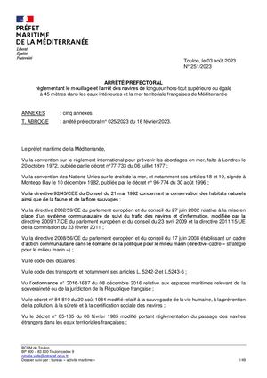 2 0 ALLER PLUS LOIN Mouillage Des Grands Navires Encadré En Méditerranée