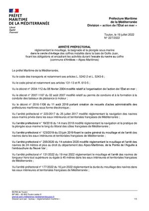 2 0 ALLER PLUS LOIN Zone De Mouillage Sur Coffres Réglementées