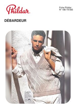 Fiche Phildar 186 72 DÉBARDEUR