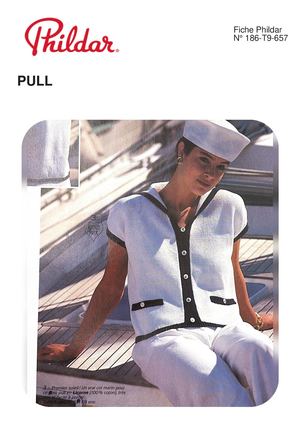 Fiche Phildar 186 3 PULL