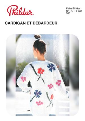 Fiche Phildar 177 4 CARDIGAN ET DÉBARDEUR