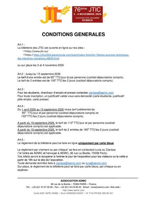 Réglement Billetterie 12 04 26