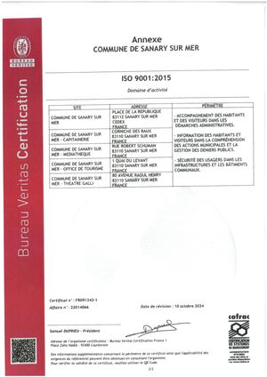 Annexe ISO 9001