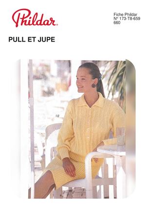 Fiche Phildar 173 18 Pull Et Jupe