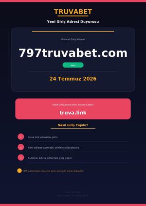 Truvabet Adres Bilgilendirmesi - 797truvabet.com (24.07.2026)