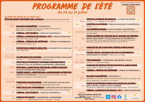 Programme Des Animations De L'été 4