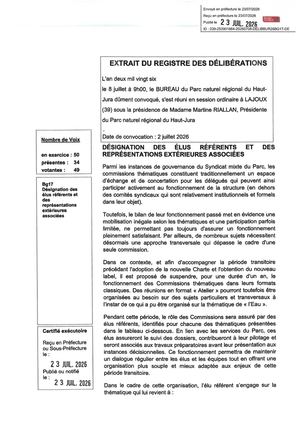 Bureau_2026_juillet_Designation Elus Referents & representations exterieures associees