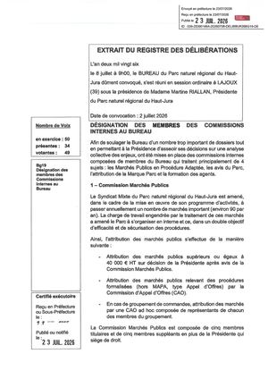Bureau_2026_juillet_Designation Membres Commissions Internes au Bureau