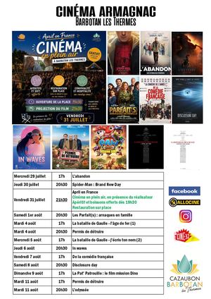 Programme du Cinéma
