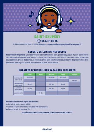 ALSH Saint-Exupéry 11-14 ans