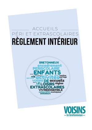 Juin 2026 Règlement Intérieur Péri Et Extrascolaires Sig