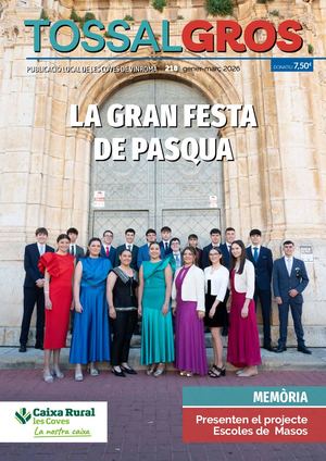 Tossal Gros nº 218, Gen-Feb-Mar 2026