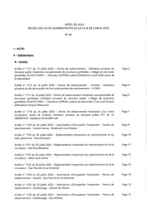 Recueil N° 40