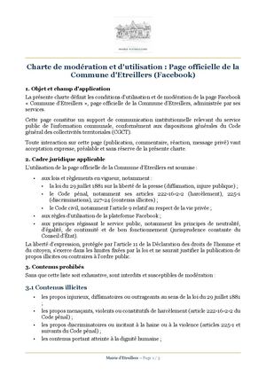 Charte Modération