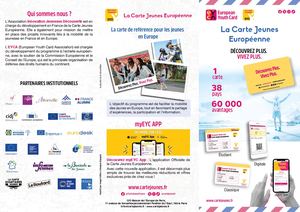 Triptyque carte jeunes européenne 2026